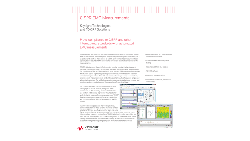 CISPR-Compliant EMC Measurements